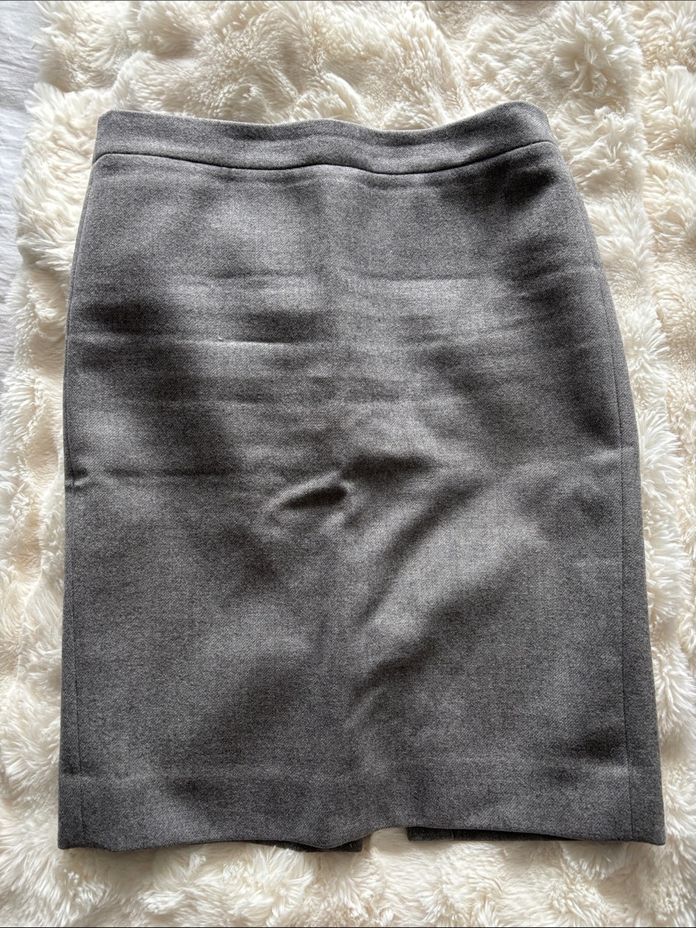 J. Crew Gray Wool Pencil Skirt